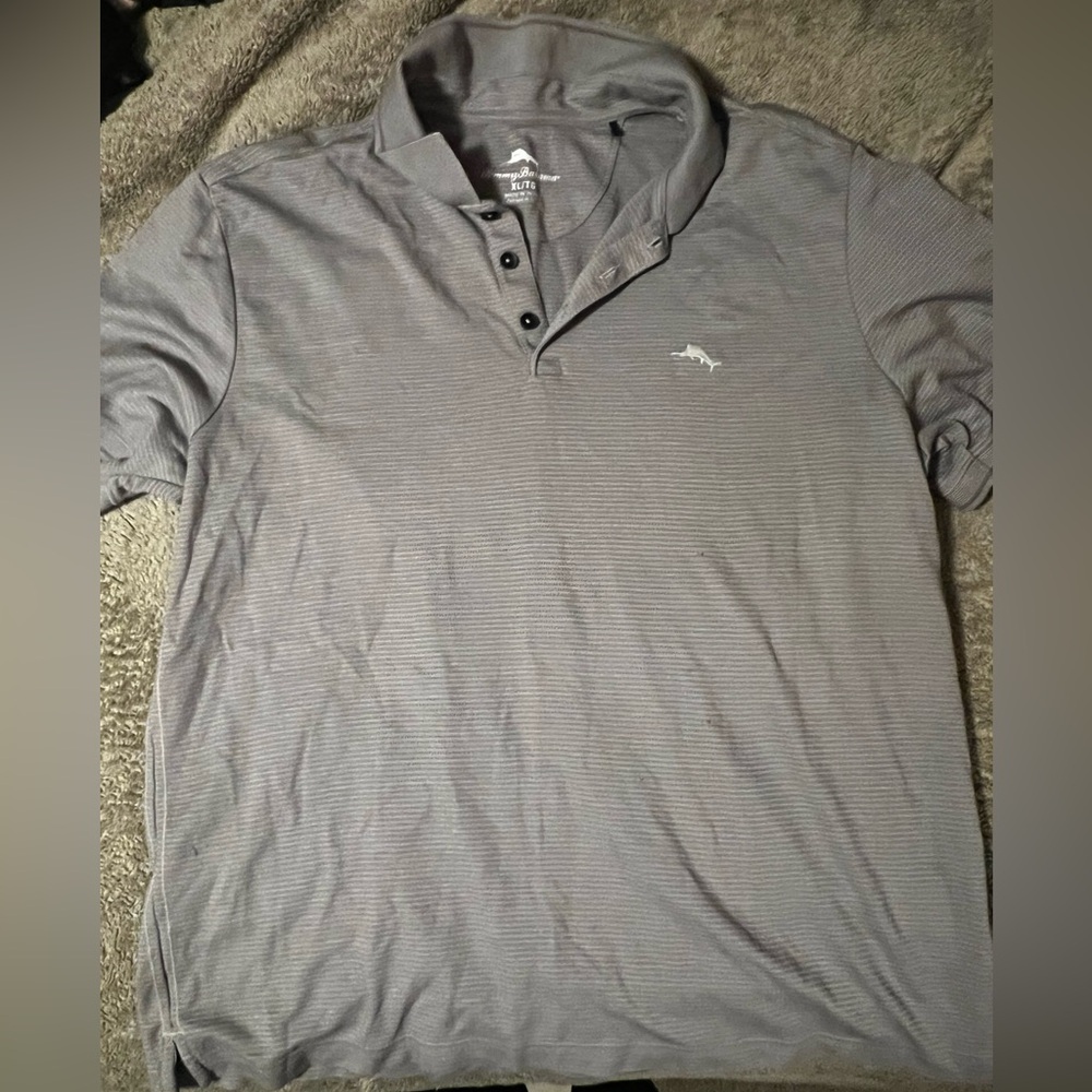 Tommy Bahama Gray Polo Shirt